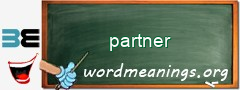 WordMeaning blackboard for partner